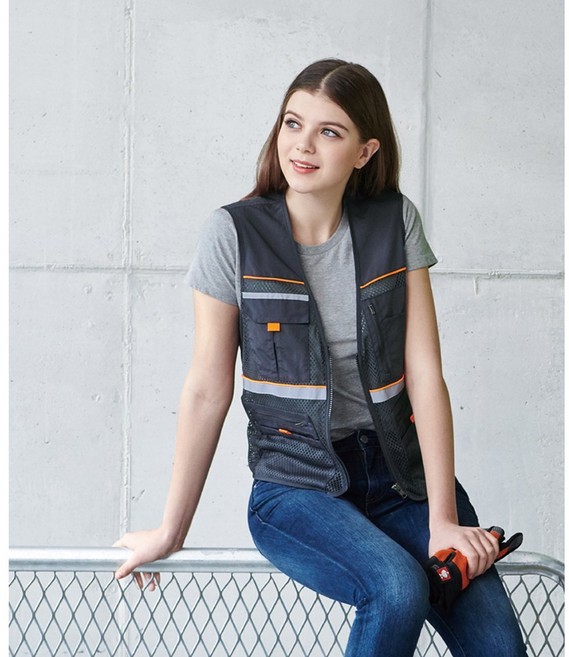 지벤 조끼 ZB-V1821 여름용 망사 건설 제조 배달 오토바이 퀵 택배 유통 노가다 작업 근로자 조끼 [지벤양말 증정]