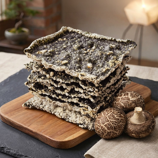 전통 찹쌀 수제 김부각 맥주안주 건강간식 100g, 3개