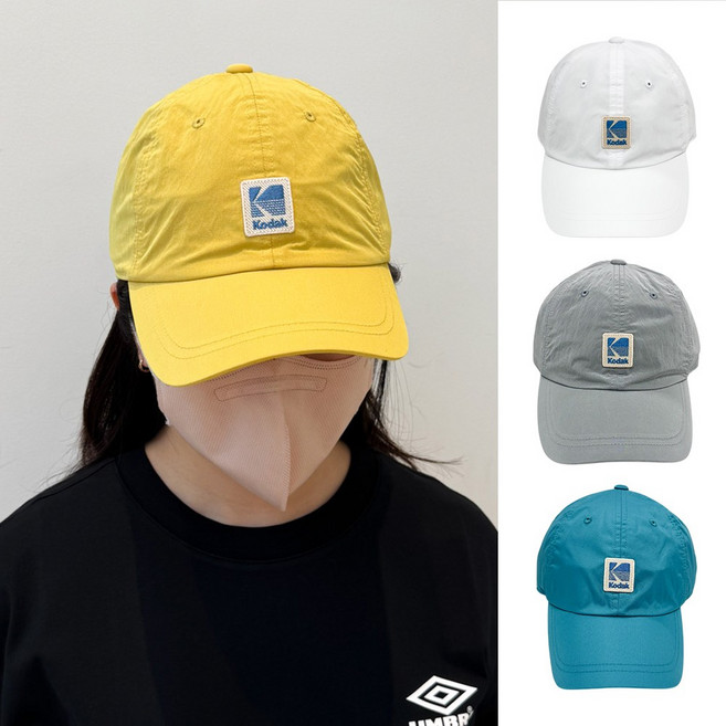 국내매장판 코닥 블루 로고 릴렉스핏 볼캡 야구모자 캡모자 남자 여자 학생