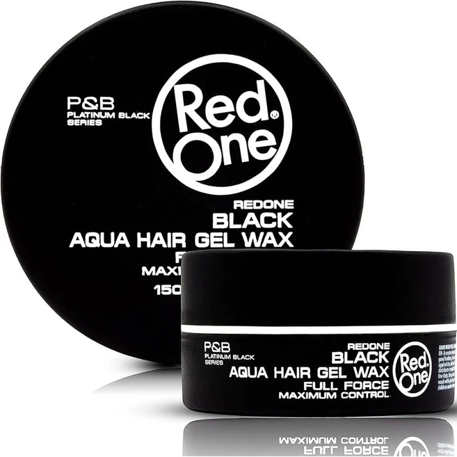 레드원 헤어 스타일링 블랙 150ml 젤 라임 향 엑스트라 홀드 남녀 오래 지속됨 반짝이는 룩 최대 컨트롤, 레드원 헤어 스타일링 왁스 블랙 150ml | 젤 라임, 1개 - 쿠팡