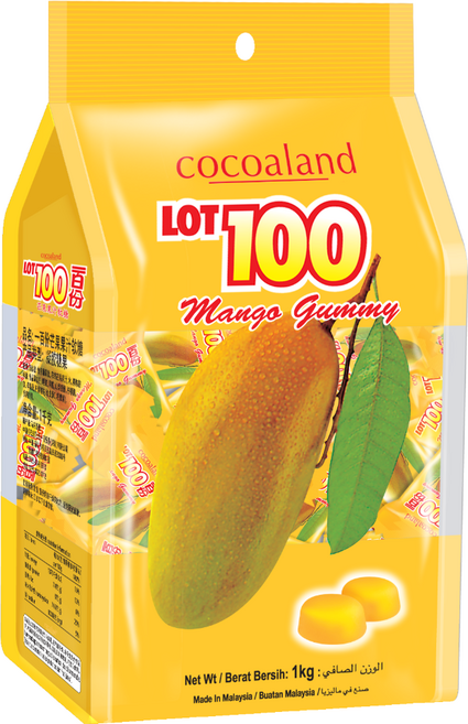 코코아랜드 LOT100 망고젤리, 1kg, 1개