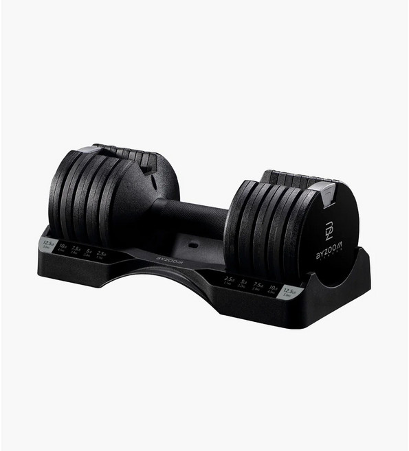 BYZOOM PURE 系列 圓型調整啞鈴 黑色, 1個, 5.6kg