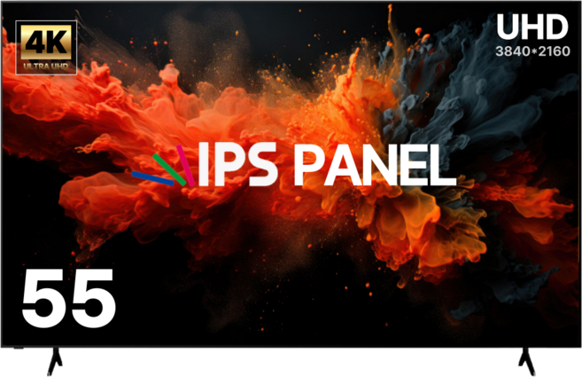 아텝TV 55인치 UHD 4K LEDTV HDR 대기업 정품패널, 고객직접설치, 스탠드형, WE552, 139cm(55인치)