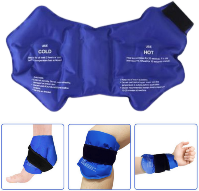 건강느낌 냉온 찜질팩 손목 무릎 발목 근육완화, 1개