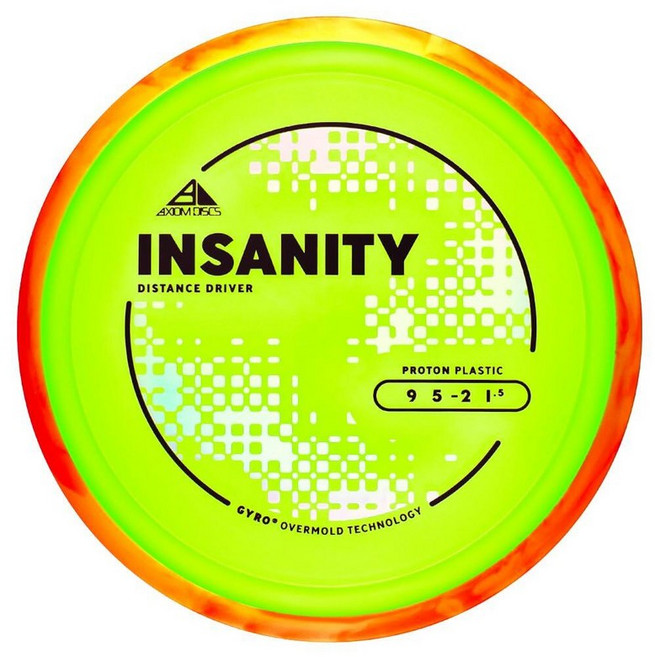 Axiom Discs Proton Insanity Disc 골프 디스턴스 드라이버 (170-175g / 색상은 다를 수 있음), 170-175g