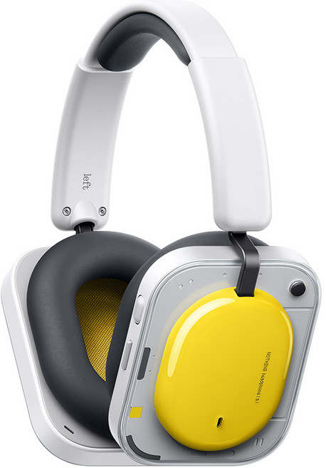 낫싱 headphone (a) 노이즈 캔슬링 블루투스 헤드폰 LDAC 지원 패션 헤드폰 힙한 헤드폰, 옐로우