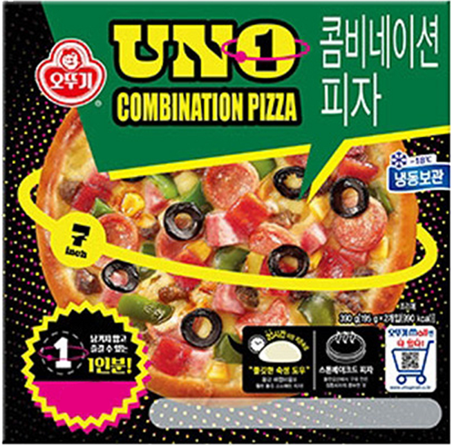 UNO 콤비네이션 피자, 195g, 5개