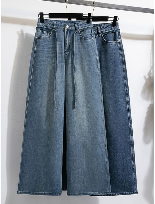 넬리 라잇 하이 스트랩 데님 팬츠 NC1SP013