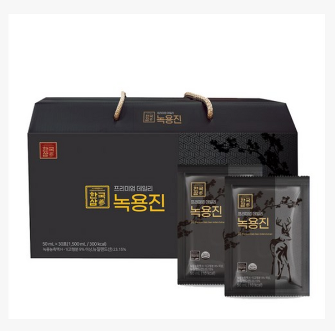 한국삼 프리미엄 데일리 녹용진 (50ml x 30포), 30개, 50ml