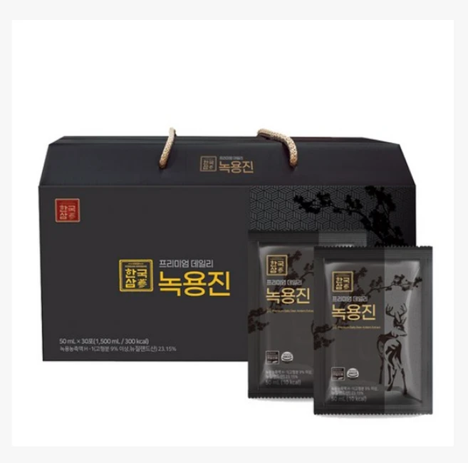 한국삼 프리미엄 데일리 녹용진 (50ml x 30포), 30개, 50ml - 쿠팡