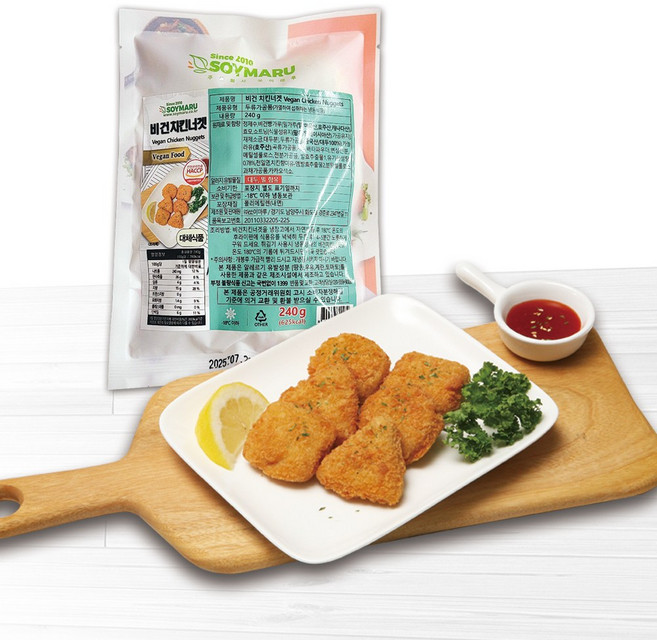 [쏘이마루]비건 치킨너겟240g 2kg 중 택1, 1개, 240g