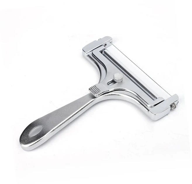 치즈 슬라이서 조절 가능한 두께의 와이어가 있는 무거운 치즈 커터 부드러운 반경질 치즈 버터용 절단 와, 01 A