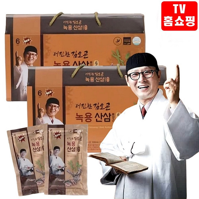뉴 더진한 김오곤 녹용 산삼 배양근+침향환 10환추가 홍삼 엑기스, 5개월분+침향환10환, 2.1L