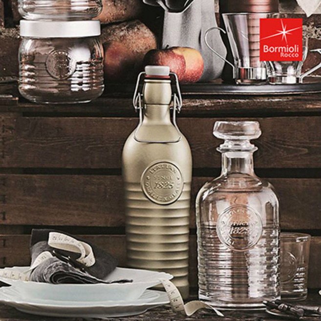 보르미올리 이탈리아산 레트로 유리병 보틀 5종, 오피치나 보틀 1200ml (브론즈), 1개