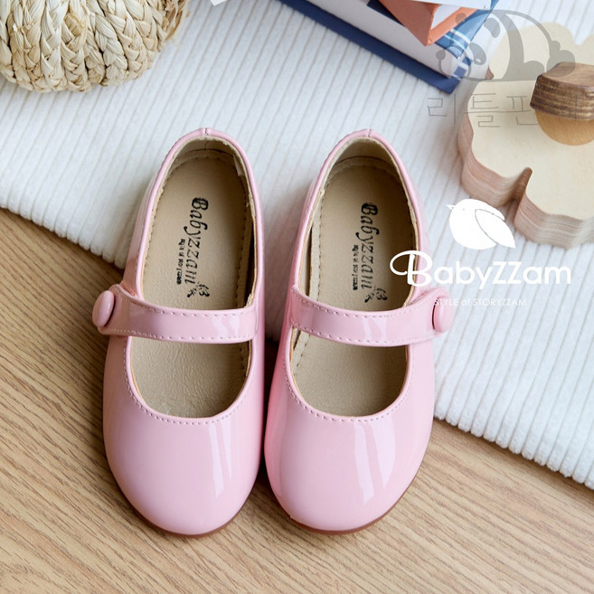 베이비잼 발소리 여아용 조이 메리제인 플랫슈즈