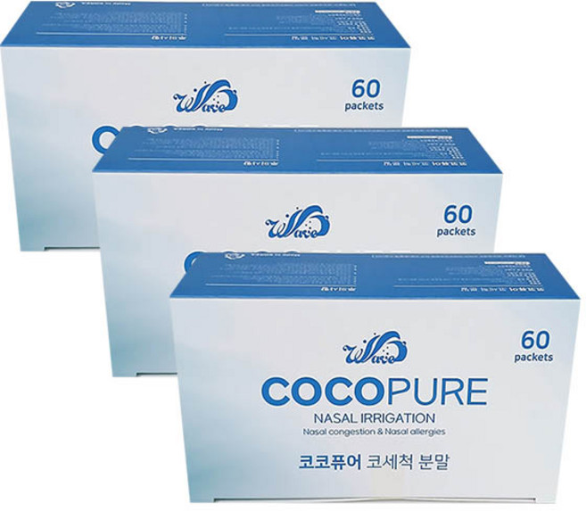 코코퓨어 코세척 분말 60포입, 3개