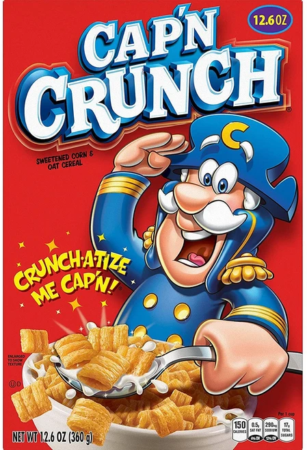 캡틴크런치 스위튼드 콘 & 오트 시리얼, 1개, 398g - 쿠팡