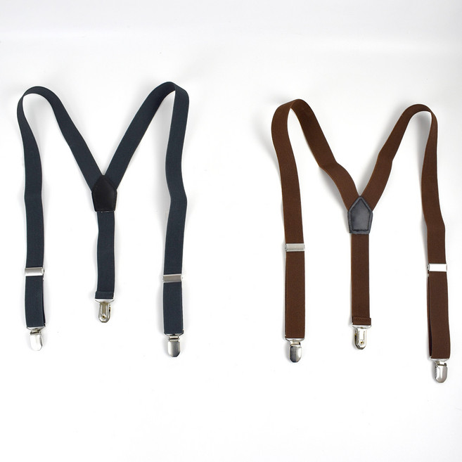 兒童學院風素面彈性鬆緊帶吊帶 NKC6