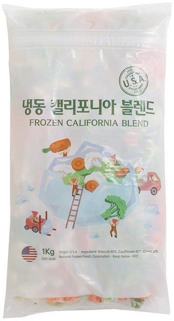 냉동 혼합야채 캘리포니아 블렌드 야채믹스, 1개, 1kg