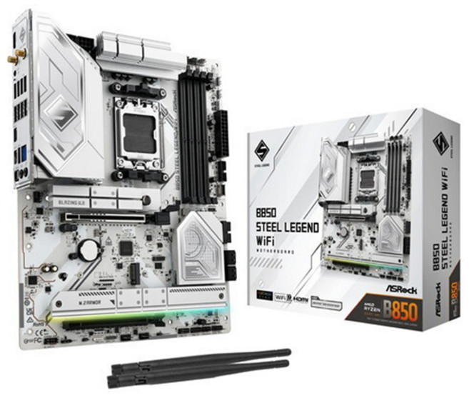 ASRock 華擎 Steel Legend WiFi主機板 Ryzen 9000/8000/7000系列適用, B850