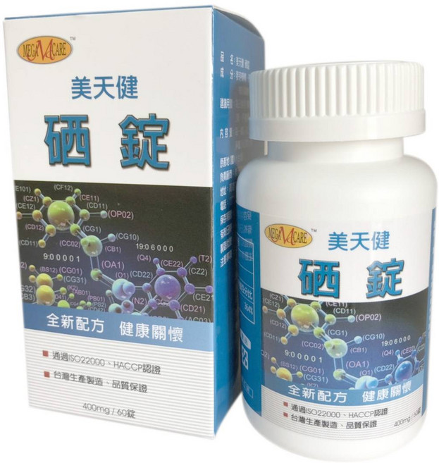 美天健 硒錠 全新配方, 1個, 400ml