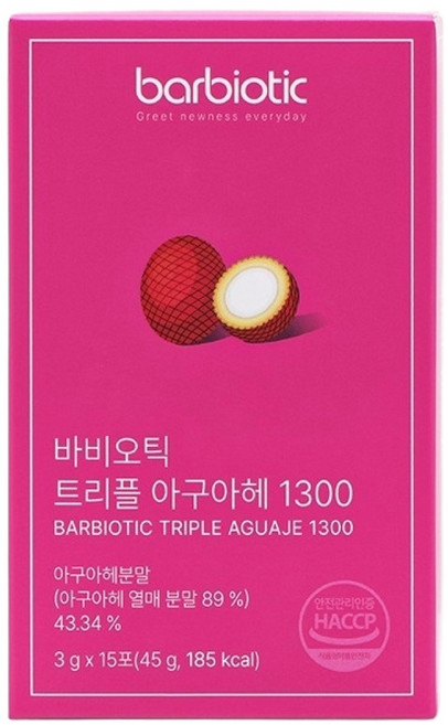 바비오틱 트리플 아구아헤 1300 가슴 볼륨 탄력, 1박스, 15회분