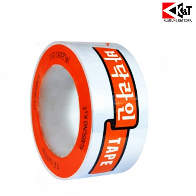 금성 바닥라인테이프 흰색 50mmX33m, 단품, 1개