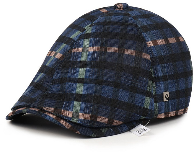 비토스 피에르가르뎅 시원한 여름 체크 헌팅캡