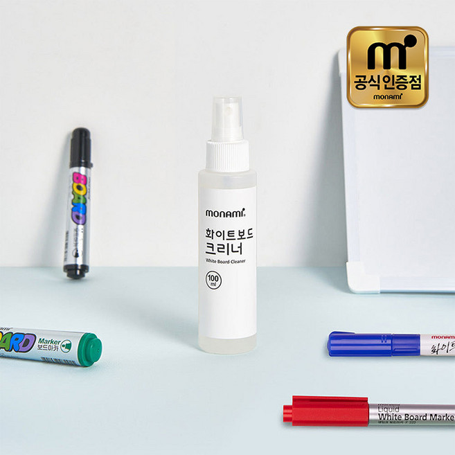 모나미 화이트 보드크리너 100ml /종이케이스 /보드클리너