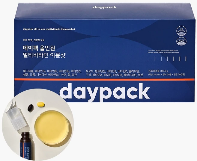 데이팩 올인원 액상 멀티비타민 이뮨샷 5000%, 1개, 30회분 - 쿠팡