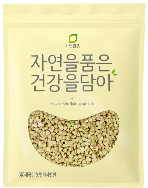 자연닮음 제주도 산지수확 향긋한 깐 메밀쌀 1kg 통 메밀밥, 1개