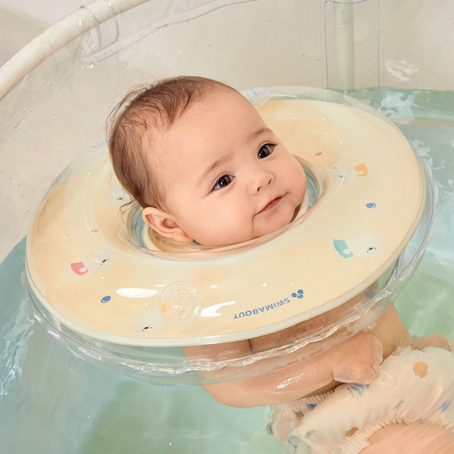 스윔어바웃 밍곰 아기 목튜브 신생아용 아기목튜브, 1개, 아이보리 (MG-NT-CR)