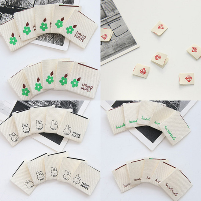쏘잉스 10개 끼움라벨 면끼움라벨 핸드메이드라벨 141종 C0, 24.미니스마일
