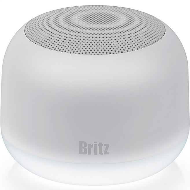 브리츠 LED 무드등 블루투스 스피커, BA-MQ1, 화이트