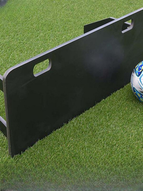 축구 리턴볼 풋볼 연습용품 벽치기 기본기 훈련기구 조정 가능한 각도, 1개, 옐로우 1200x500x20