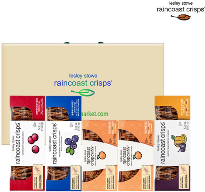 레인코스트 크리스프 5개입 선물세트 (크블복복레) 견과류 들어간 백악관과자 답례품, 1세트, 750g