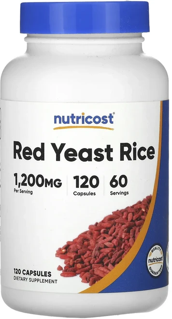 행복하세요 Nutricost 홍국 캡슐 120정(캡슐 1정당 600mg) 건강하시구요, 1개, 120정 - 쿠팡