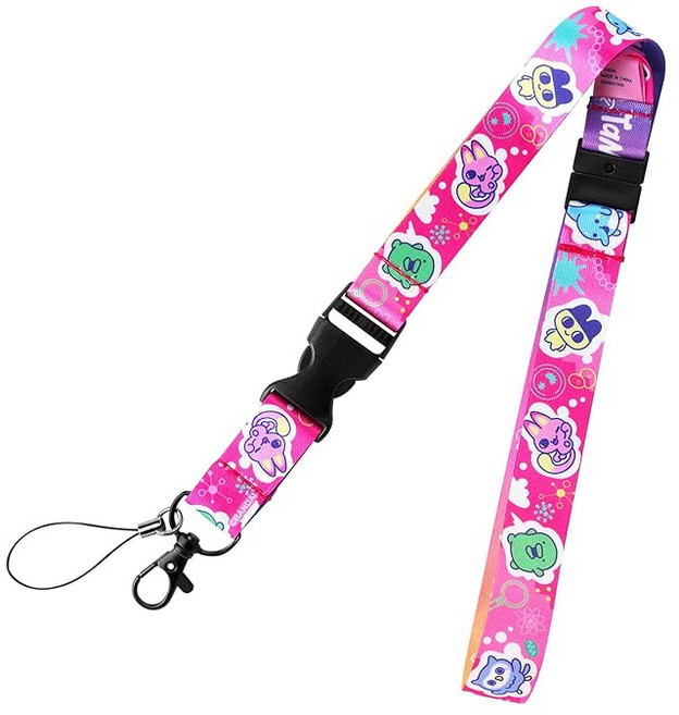 [반다이(BANDAI)] Tamagotchi 목 스트랩 Pink 대상연령 6세 이상 다마고치 파라다이스, 1개