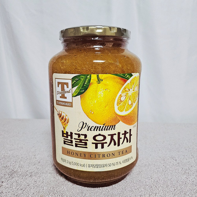 티스탠다드 프리미엄 벌꿀 유자차 2kg 대용량 유자청, 1개, 1개입