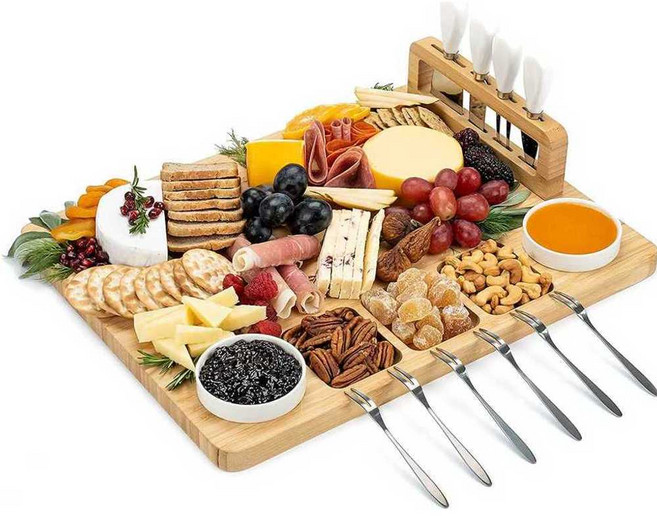 치즈플래터 와인 치즈 나이프 칼 세트 플레이트 접시, 1개