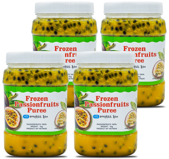 신정푸드 냉동 패션후르츠 퓨레 1kg x 4개, 8개