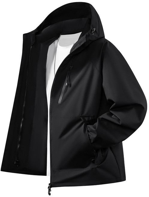 戶外休閒防風防水衝鋒衣 - 大尺碼S-4XL情侶款登山夾克