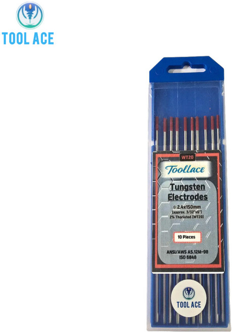 툴에이스 텅스텐봉 텅스텐 알곤 티그 전극봉 토륨 WT20 2.4mm 1통 (10개), 1세트, WT20 2.4x150