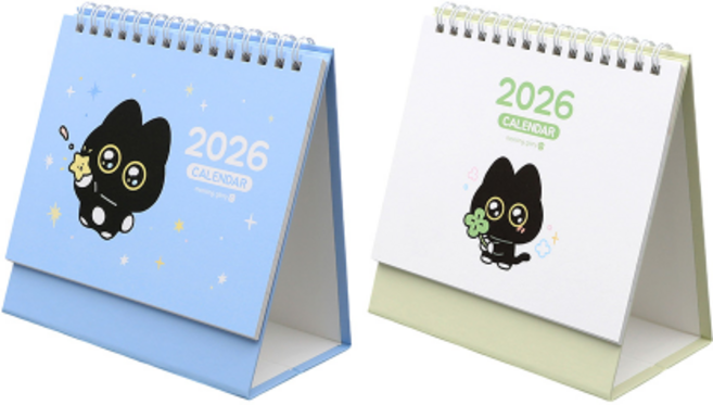 2025년 모닝글로리 디자인 스탠딩 캘린더, 1개