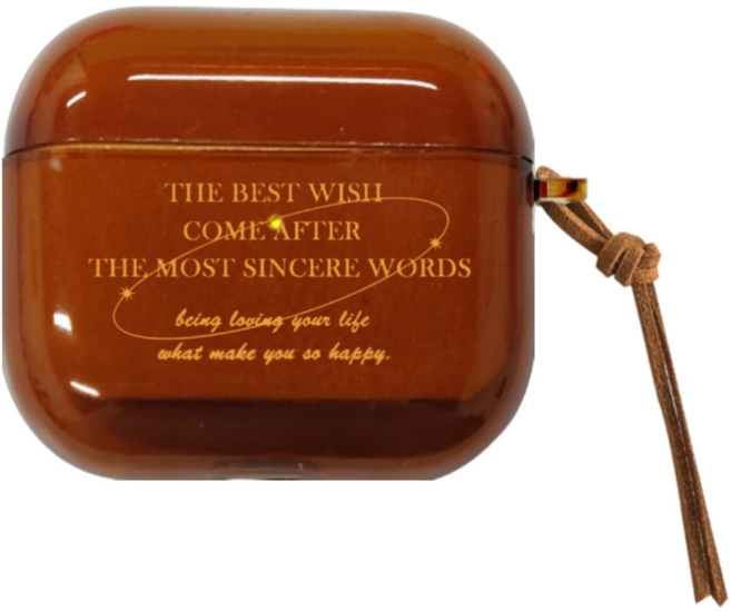 키키야 데일리 무드 컬렉션 에어팟케이스, 1개, 브라운 카라멜 에어팟케이스, 3세대