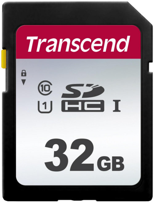 트랜센드 SDHC 메모리 카드 SDC300S, 32GB, 1개