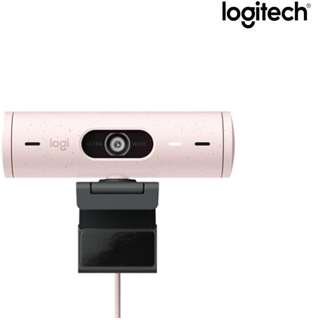 로지텍코리아 Brio 500 웹캠 PC 컴퓨터 노트북 카메라, 로즈, 로지텍 Brio 500