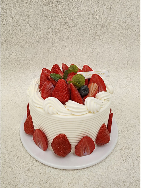 모형케이크 딸기 생크림 웨딩 백일상 돌상 촬영소품, 1개, 딸기모형케이크