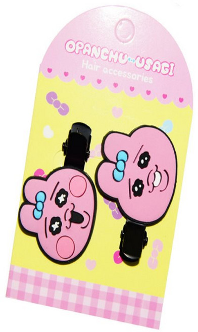 딜리고 빤쮸토끼 헤어집게핀 2개 세트 해피 러블리아이템 집게헤어핀 귀여운선물