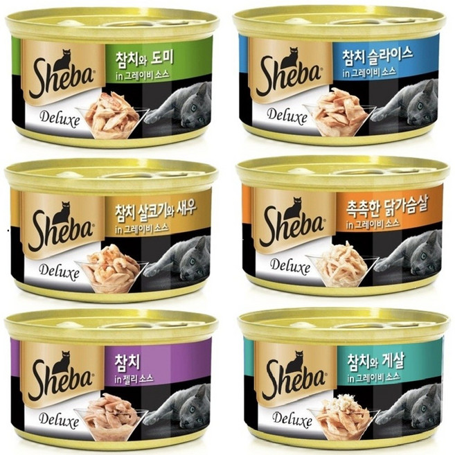 쉬바 6종혼합캔85gx24개, 24개
